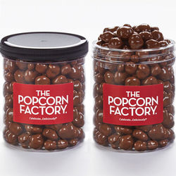 2 Canisters of Chocolate-Covered Popcorn Bites