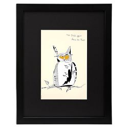 The Owl Whoo Knew Too Much Art Print