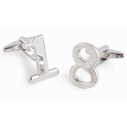Dashing Numbers Cufflinks with Personalized Case