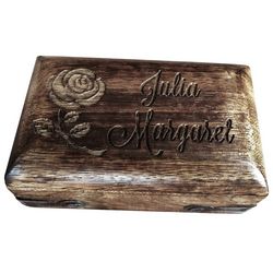Personalized St. Therese Rosary Box