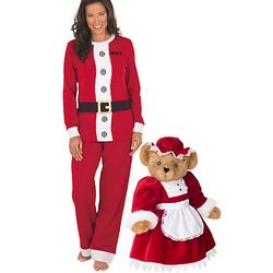 Mrs. Claus Bear and XS PJs Gift Set