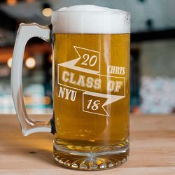 Personalized Class Of Graduation Beer Mug