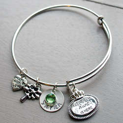 Keep Calm the Aunt is Here Bracelet