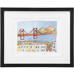 The Perfect View Framed Print of the Golden Gate Bridge