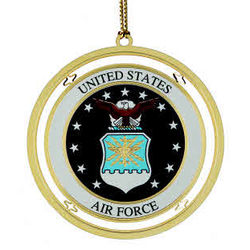 24K Gold-Plated United States Air Force Ornament