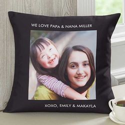 Custom Photo Throw Pillows with Polyester Cover