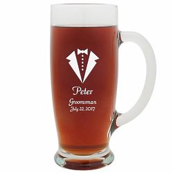 Tuxedo 18 Ounce Pilsner Glass with Handle