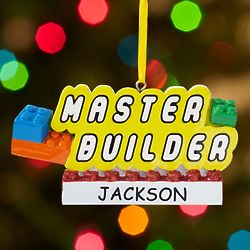 Personalized Master Builder Ornament