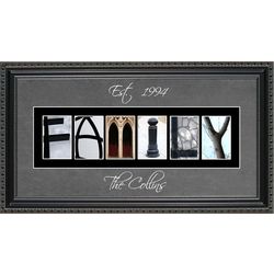 Family Personalized Photography Letter Framed Art Print