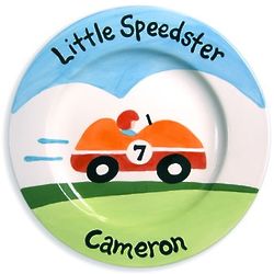 Personalized Little Speedster Plate