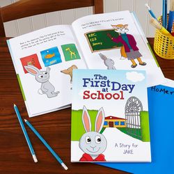 The First Day at School Personalized Book