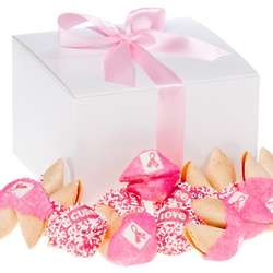 12 Pink Ribbon Fortune Cookies Gift Box