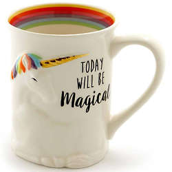 Today Will Be Magical Unicorn Sculpted Mug