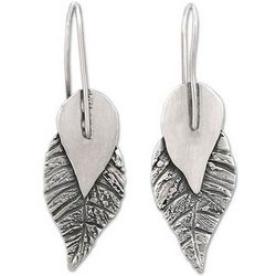 Ode to Nature Sterling Silver Drop Earrings