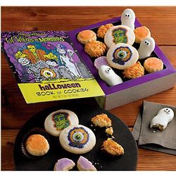 Book full of Decorated Halloween Cookies