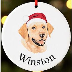Personalized Dog Lover's Holiday Ornament