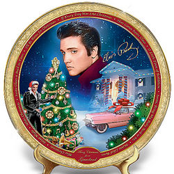 Elvis Presley Merry Christmas From Graceland Collector's Plate