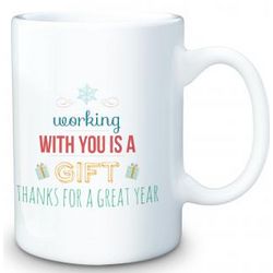 Working With You Is a Gift Ceramic Mug