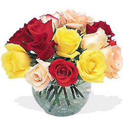 Garden Rose Bowl Bouquet