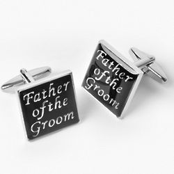 Dashing Father of the Groom Cufflinks with Personalized Case
