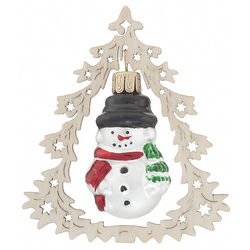 Personalized Snowman Christmas Ornament