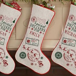 Special Delivery Personalized Christmas Stocking