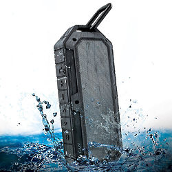 Deluxe Water and Shock-Resistant Portable Bluetooth Speaker