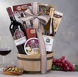 California Red and White Wine Duet Gift Basket