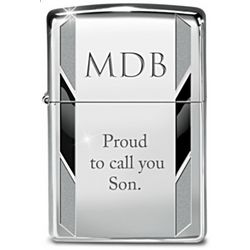 Proud to Call You My Son Monogrammed Zippo Windproof Lighter