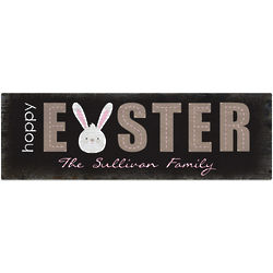 Personalized Happy Easter Wall Sign