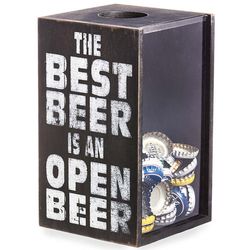 The Best Beer Is An Open Beer Wooden Cap Holder