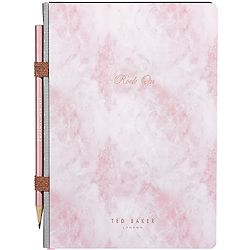 'Rock On' Rose Quartz Notebook with Pencil