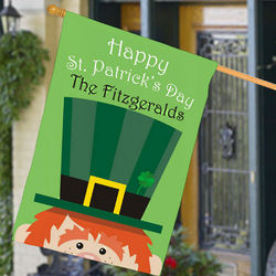 Personalized St. Patrick's Day House Flag