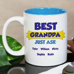 Personalized Best Grandparent Just Ask Mug