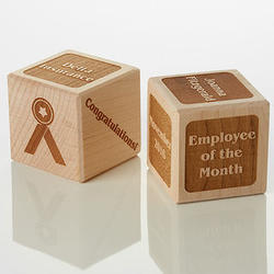 Personalized Employee Achievement Wood Block