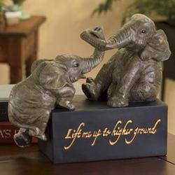 Lift Me Up To Higher Ground Elephant Figurine