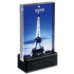 Metropolitan Acrylic Picture Frame with Leather Stand