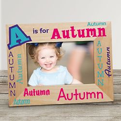 Personalized Alphabet Name Wood Picture Frame