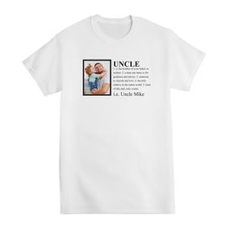 Custom Photo Definition T-Shirt in White