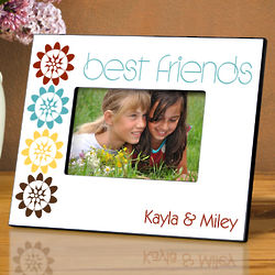 Personalized BFF Natures Charm Friendship Picture Frame