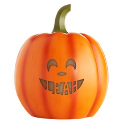 Personalized Large Laughing Light-Up Pumpkin Halloween Decoration
