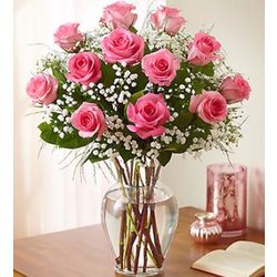 Elegance Long Stem Pink Roses