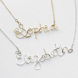 Personalized Wire Wrapped Necklace