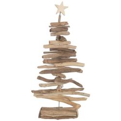 Starfish Topped Driftwood Christmas Tree