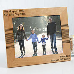 Personalized Vertical Simplicity Wood Picture Frame