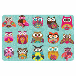 Whimsical Owls Kitchen Mat