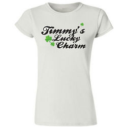 Lucky Charm Personalized Women's Fitted T-Shirt
