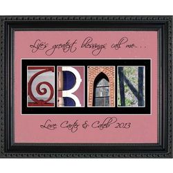 Gran Personalized Photography Letter Framed Art Print