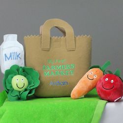 Embroidered My First Farmers Market Plush Toy Playset