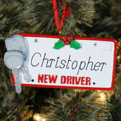 New Driver Personalized Ornament